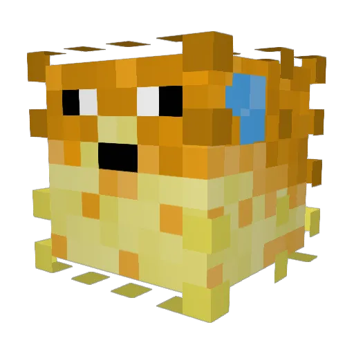 Perkynotch Minecraft avatar head, 3D render