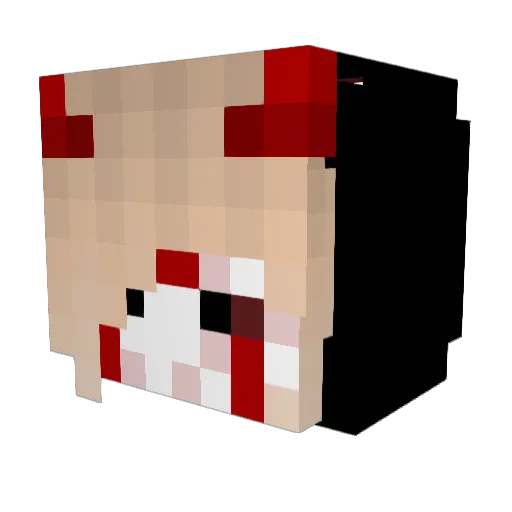 Perla_666 Minecraft avatar head, 3D render
