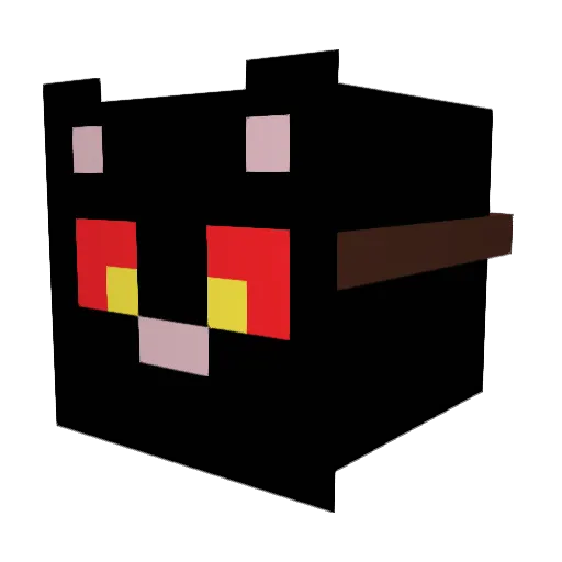 Perlaza Minecraft avatar head, 3D render