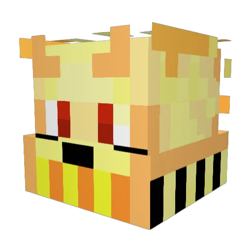 Perlilla23 Minecraft avatar head, 3D render
