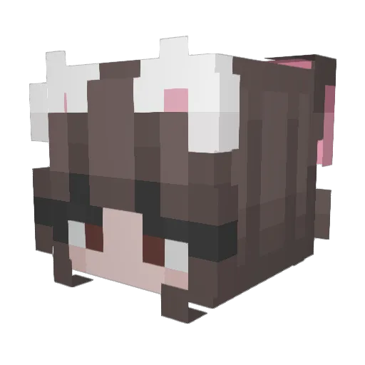 Perlita2336 Minecraft avatar head, 3D render