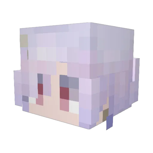 Perloveri_ Minecraft avatar head, 3D render