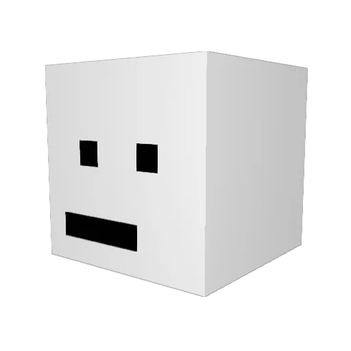 Perlx_ Minecraft avatar head, 3D render