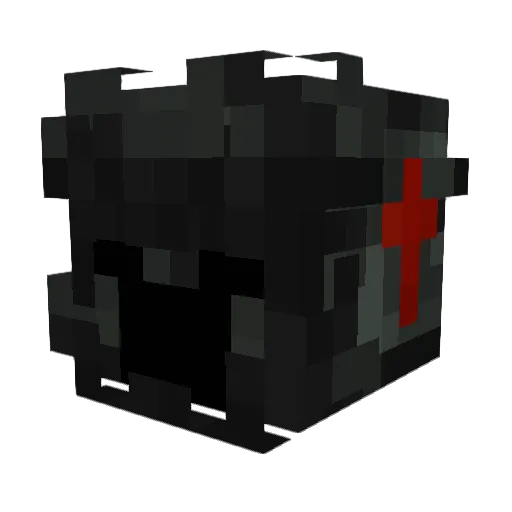 Permasan Minecraft avatar head, 3D render