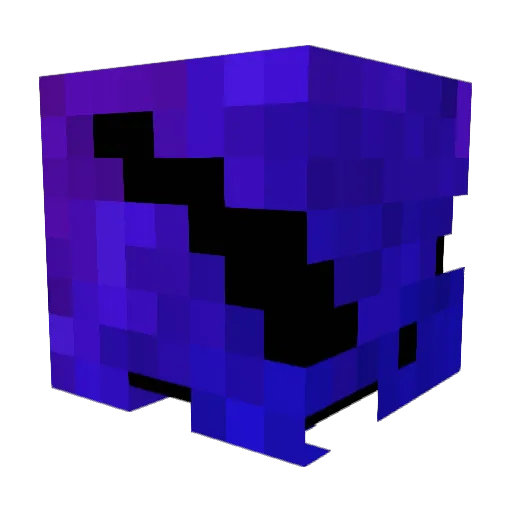 Permixia Minecraft avatar head, 3D render