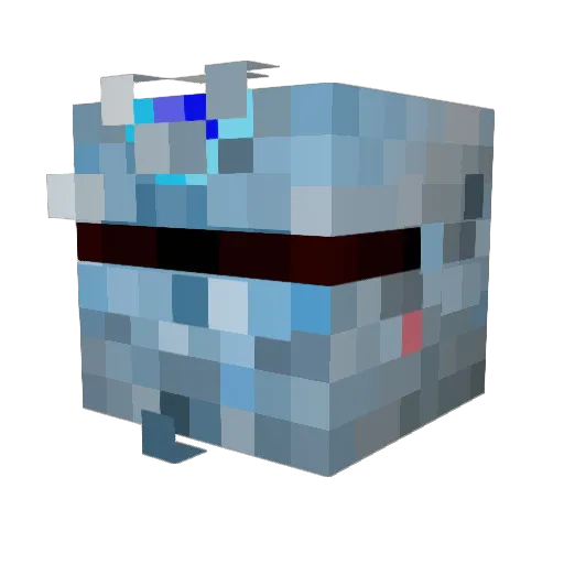 Perneri Minecraft avatar head, 3D render