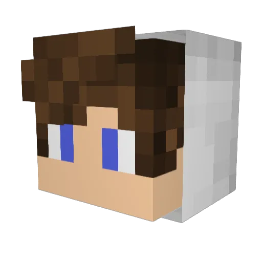 PernikCZE Minecraft avatar head, 3D render