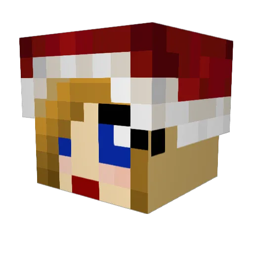 Pernille31 Minecraft avatar head, 3D render
