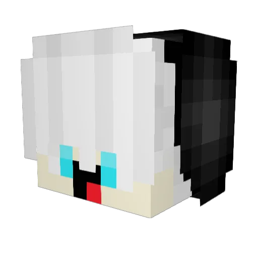 PeroMaestro Minecraft avatar head, 3D render