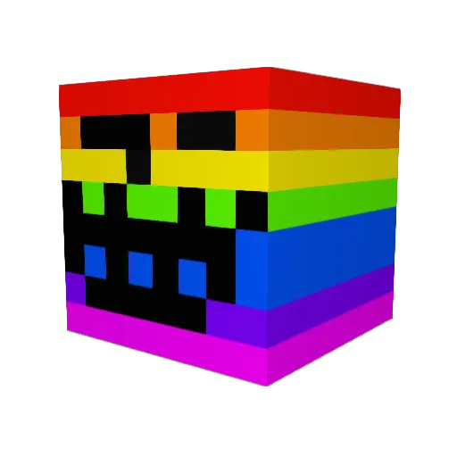 Perogorn Minecraft avatar head, 3D render