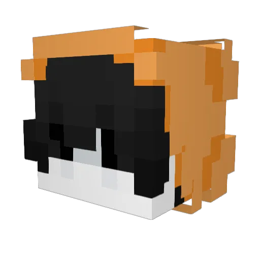 Peroxa Minecraft avatar head, 3D render