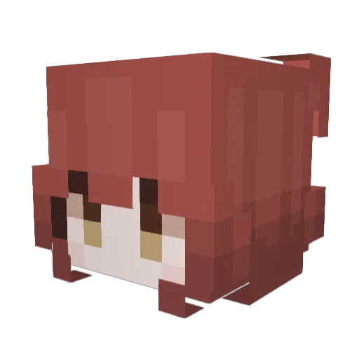 Peroxin Minecraft avatar head, 3D render