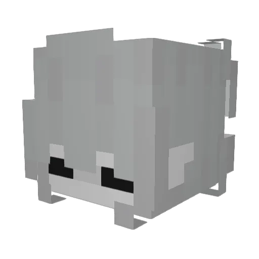Perpendi Minecraft avatar head, 3D render