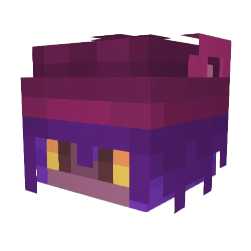 Perples Minecraft avatar head, 3D render