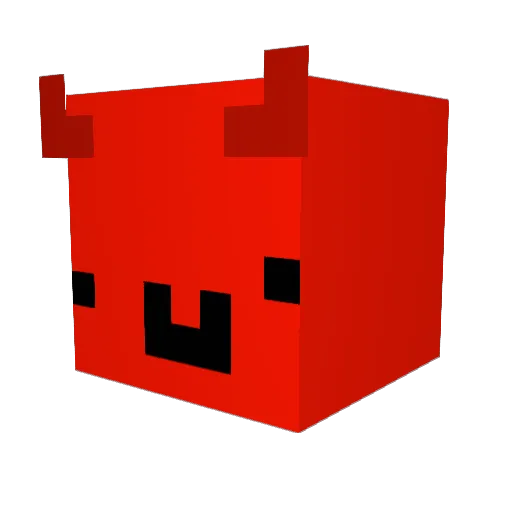 Perplez Minecraft avatar head, 3D render