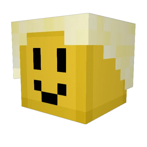 Perre01 Minecraft avatar head, 3D render