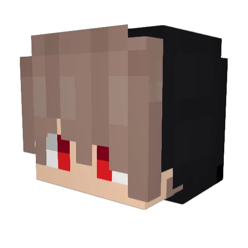 Perrine2L Minecraft avatar head, 3D render