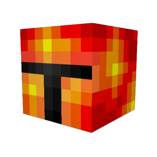 Perrinobel Minecraft avatar head, 3D render