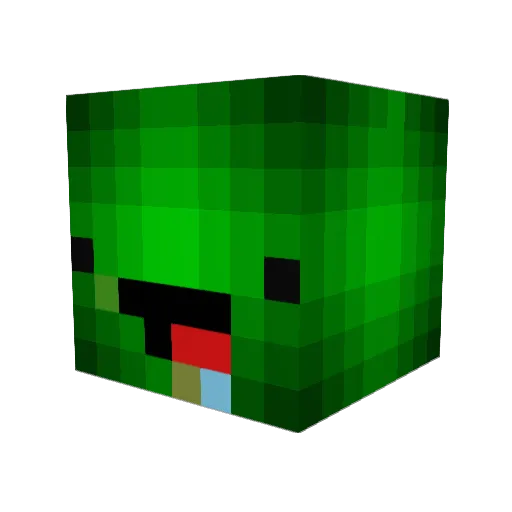 Perrix3 Minecraft avatar head, 3D render