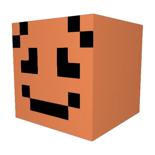 PerroRoco Minecraft avatar head, 3D render