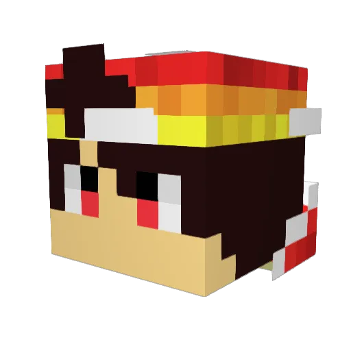 PerroY2K Minecraft avatar head, 3D render