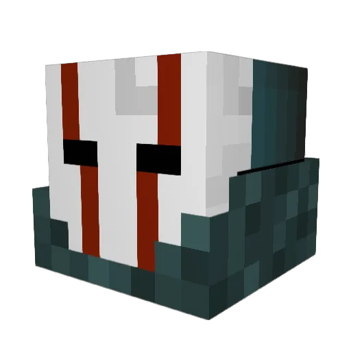 PerryJ Minecraft avatar head, 3D render
