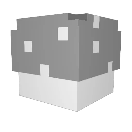 PerryPenguin Minecraft avatar head, 3D render