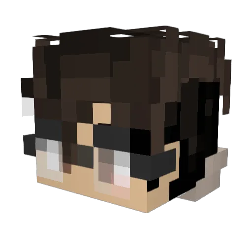 Perrydise Minecraft avatar head, 3D render
