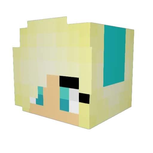 Perryfan68 Minecraft avatar head, 3D render