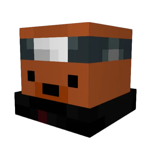 Perrythud Minecraft avatar head, 3D render