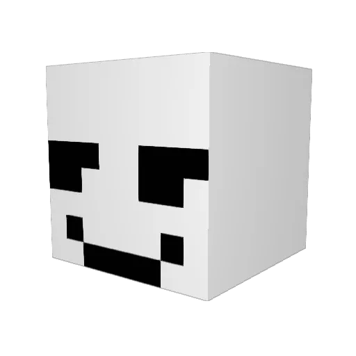 Persa100nen Minecraft avatar head, 3D render