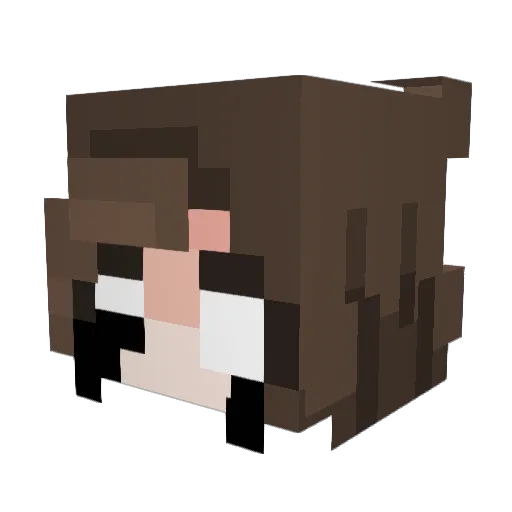Perse_Phony Minecraft avatar head, 3D render