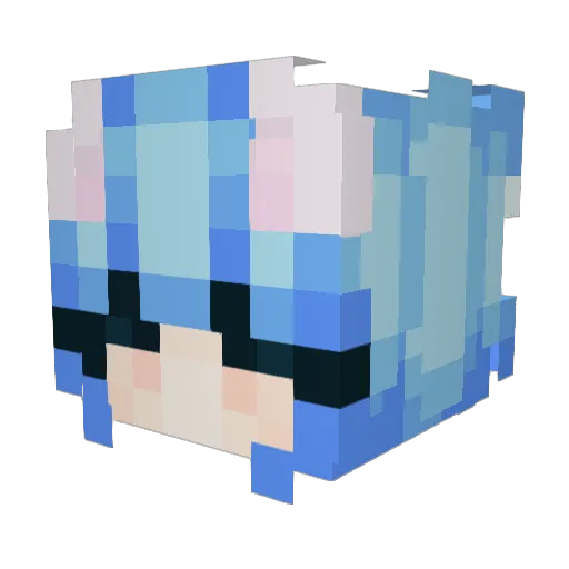 Persecutionn Minecraft avatar head, 3D render