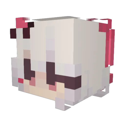 Persephone_Sheep Minecraft avatar head, 3D render