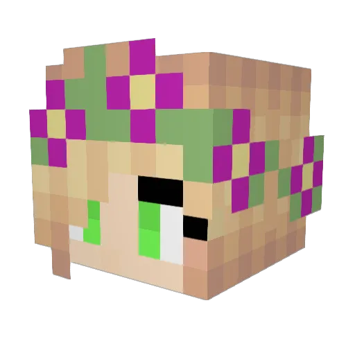Persephony123 Minecraft avatar head, 3D render