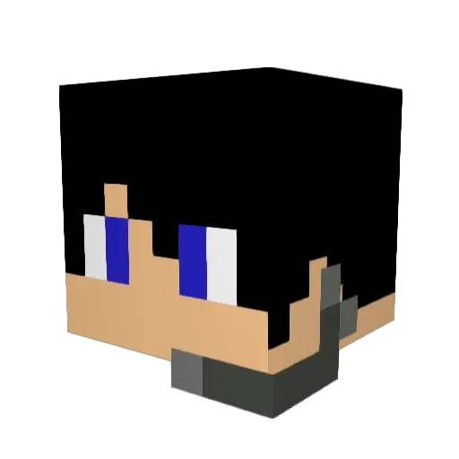 Persernus Minecraft avatar head, 3D render