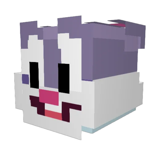 Perseus123 Minecraft avatar head, 3D render