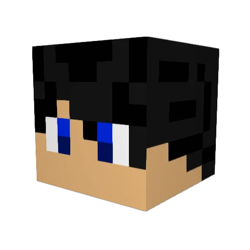 Perseus27 Minecraft avatar head, 3D render