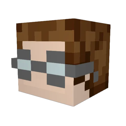 Perseus6523 Minecraft avatar head, 3D render