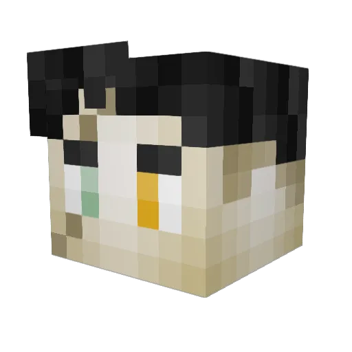 PerseusKTX Minecraft avatar head, 3D render