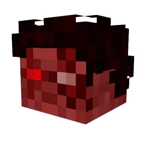 Perseusgg_ Minecraft avatar head, 3D render
