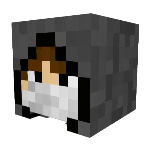 Persew Minecraft avatar head, 3D render