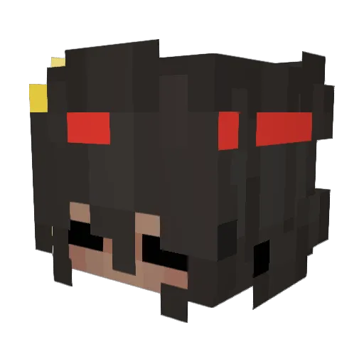 Pershi_Q Minecraft avatar head, 3D render