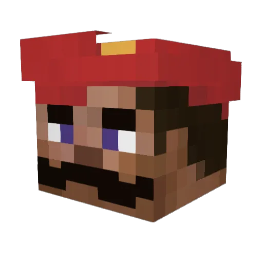 PersianMalware Minecraft avatar head, 3D render