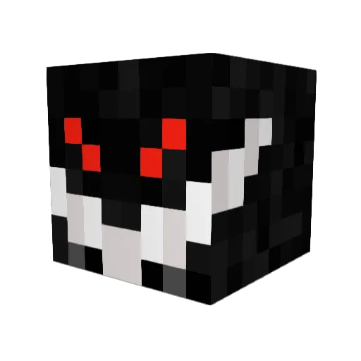 Persicute Minecraft avatar head, 3D render