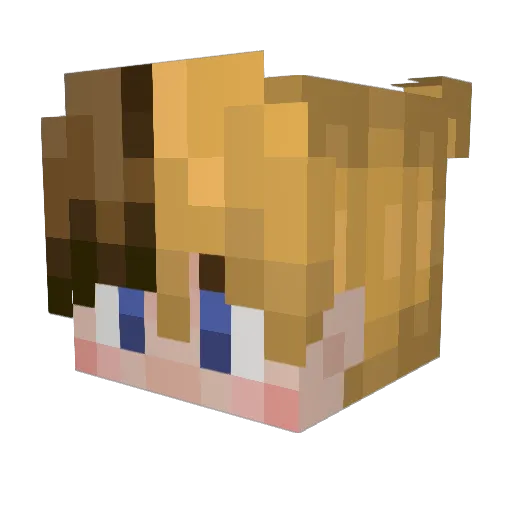 Persival Minecraft avatar head, 3D render
