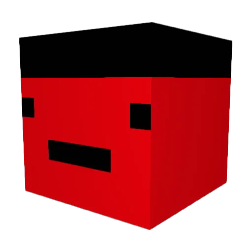 PersoED Minecraft avatar head, 3D render
