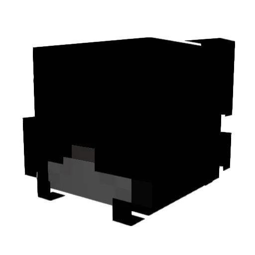 Persol Minecraft avatar head, 3D render