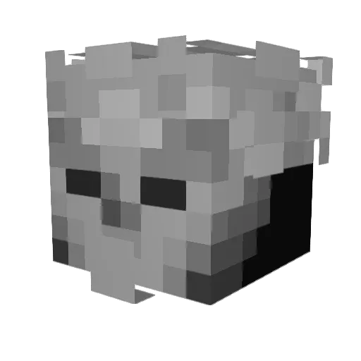 Person15048 Minecraft avatar head, 3D render