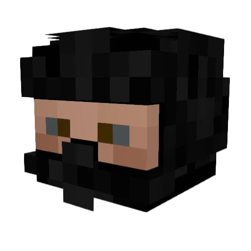 Person233 Minecraft avatar head, 3D render